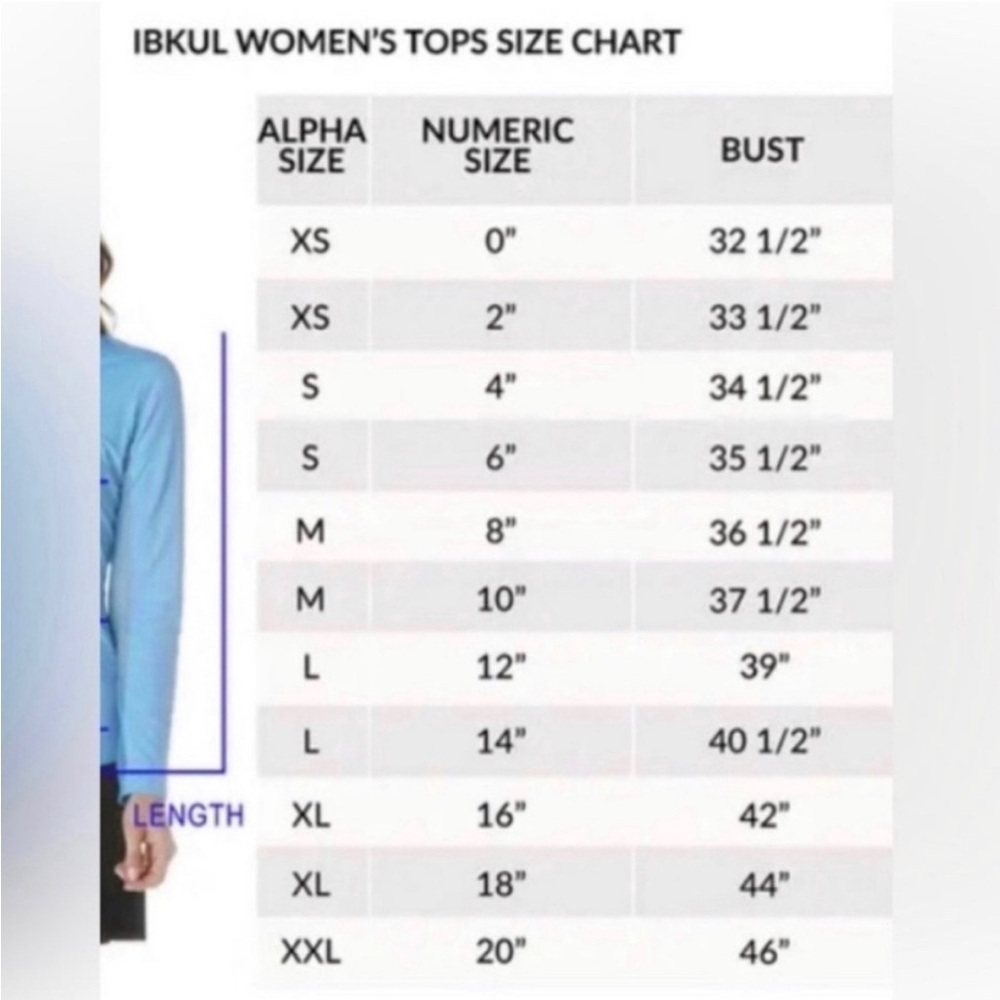 Ibkul Long Sleeve Golf Short Mock Zip Pullover - Picture 2 of 2
